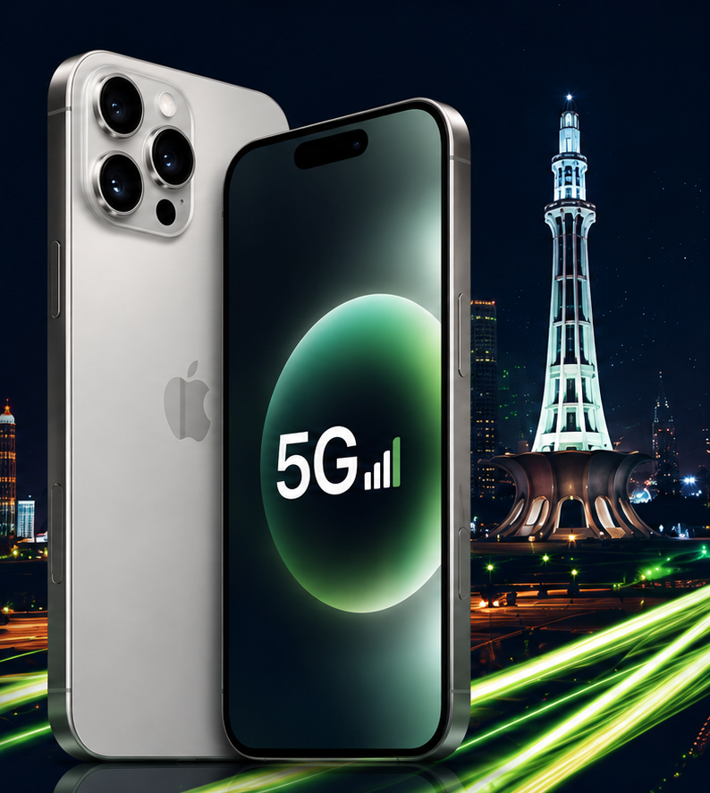iPhone with 5G data eSIM in Pakistan